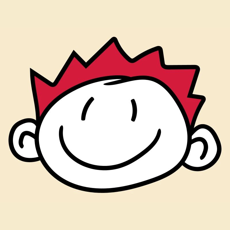 gesicht kopf kind gemalt kritzel comic cartoon jun