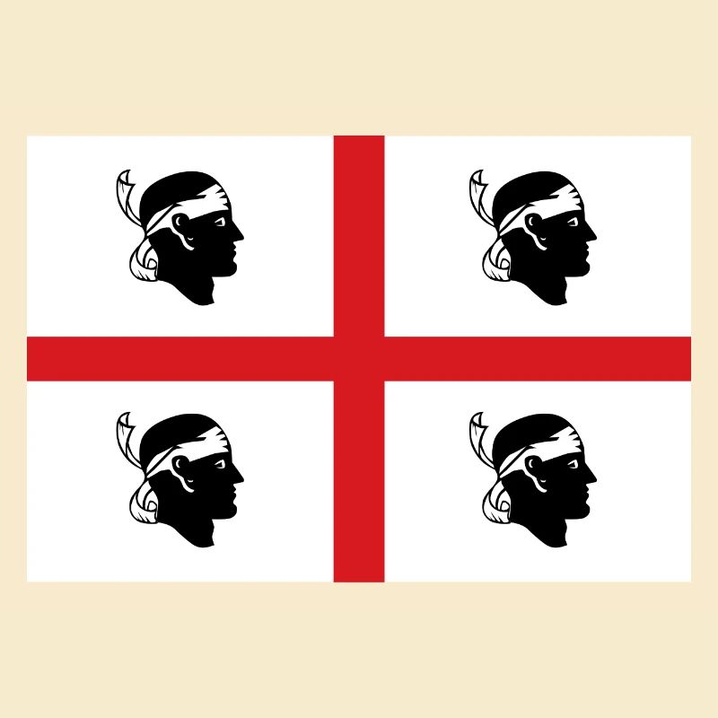 drapeau d’autocollant de Sardaigne autocollant drapeau Sardaigne