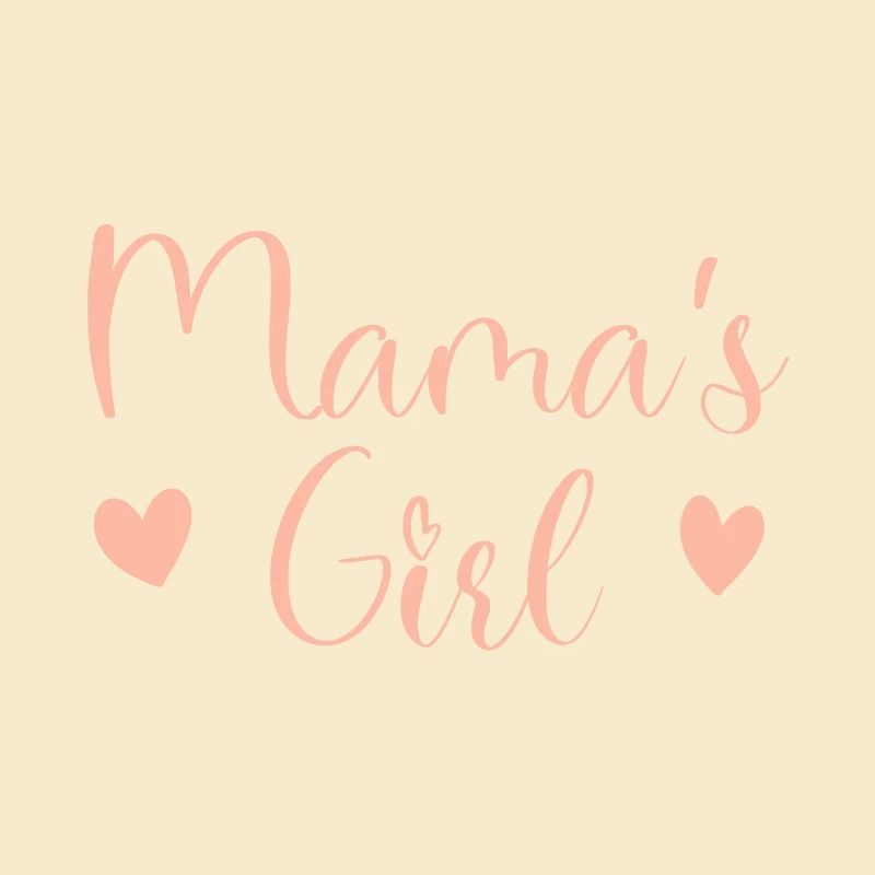 Fille de Maman Script Rose