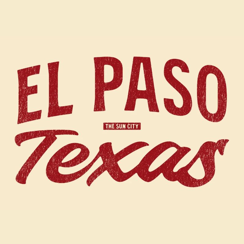 Scénario rétro d’El Paso, Texas