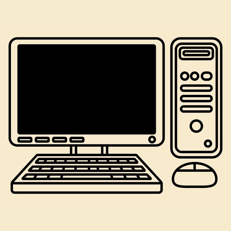 Bildschirm Tastatur Maus Computer