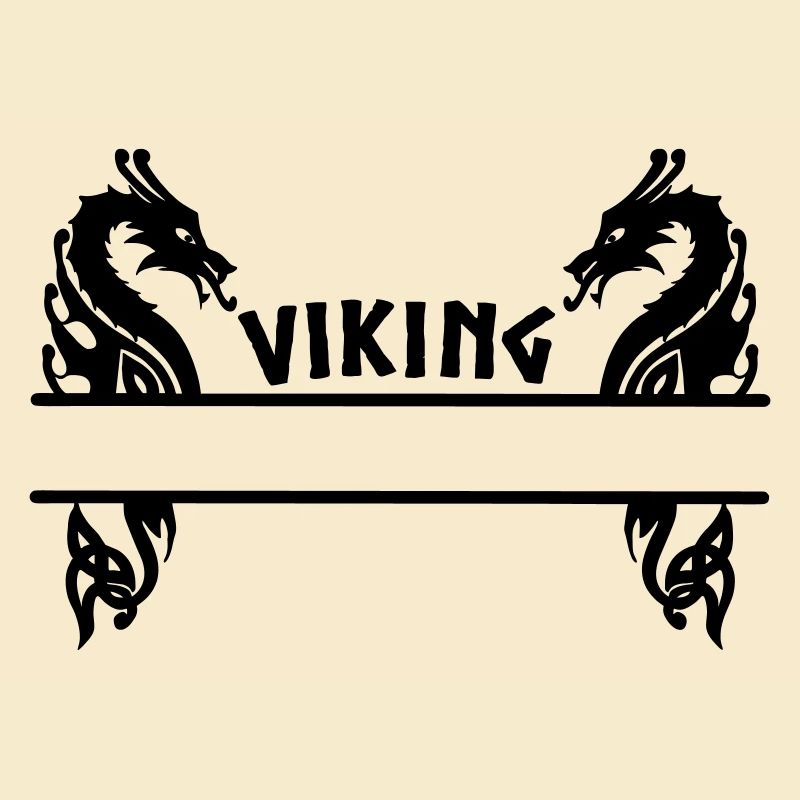 Wikinger zwei Drachen Banner