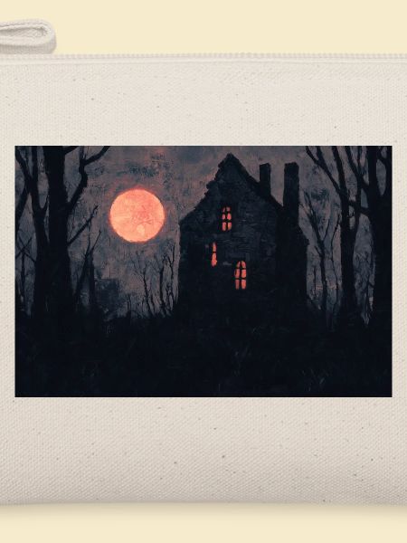 Spukhaus Illustration Poster