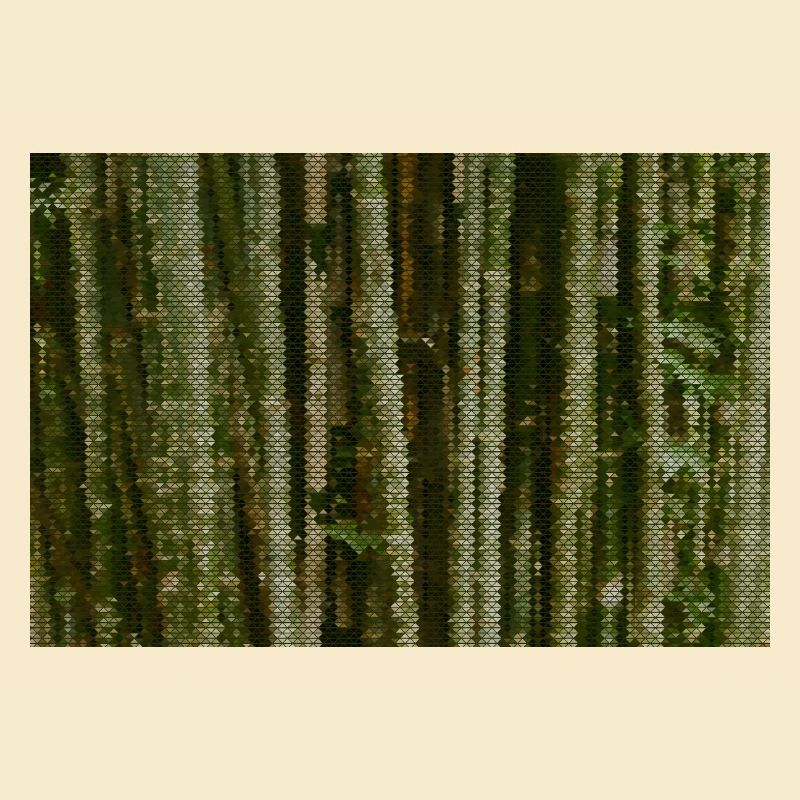 Forest Camouflage Grid Pattern