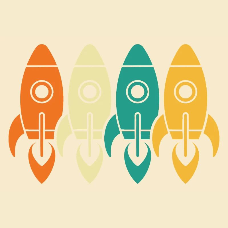 Vintage Rockets Space Exploration Engineer Gift