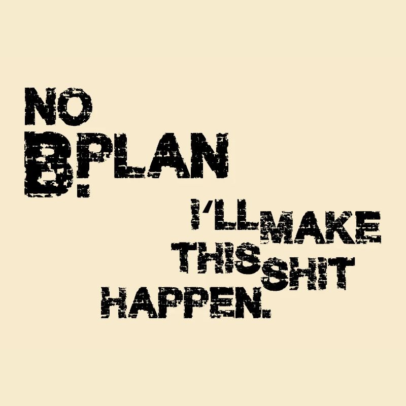 Pas de plan B – Déclaration de faute de frappe grunge