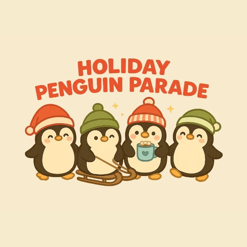 Frohe Pinguin Parade