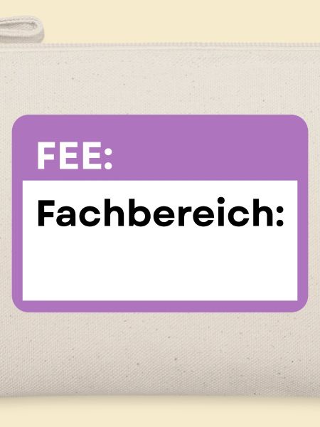 Fachbereich Schild Lila