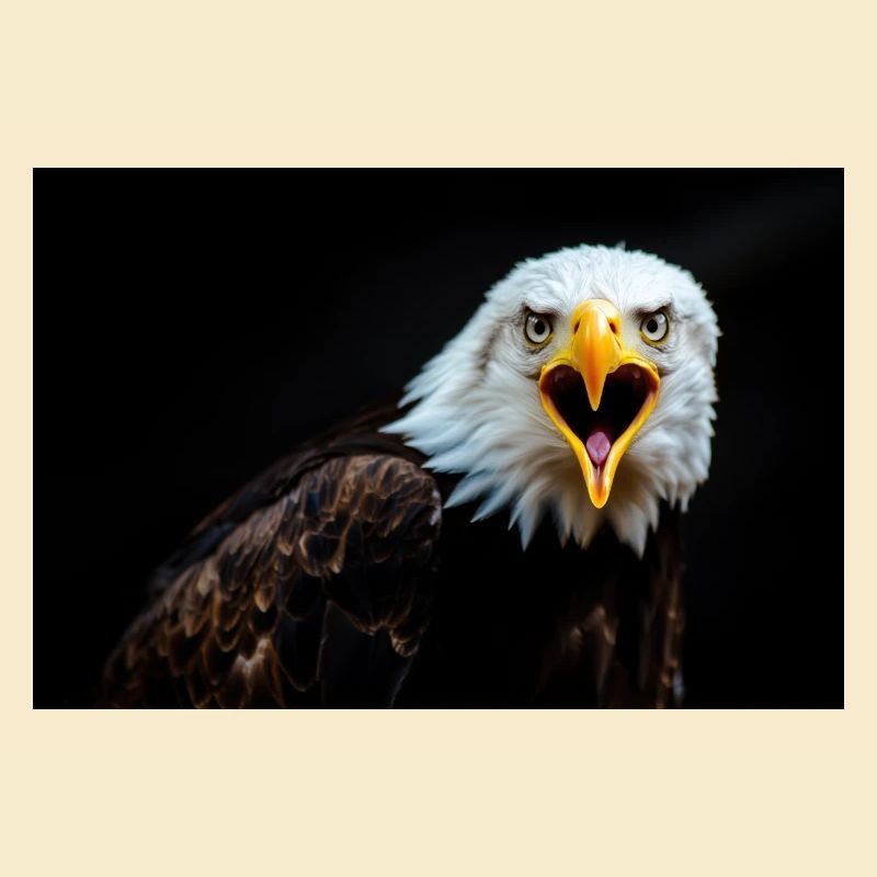 Wütender Adler Blick