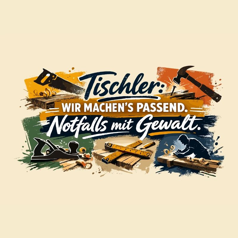 Tischler Spruch: Wir machen's passend