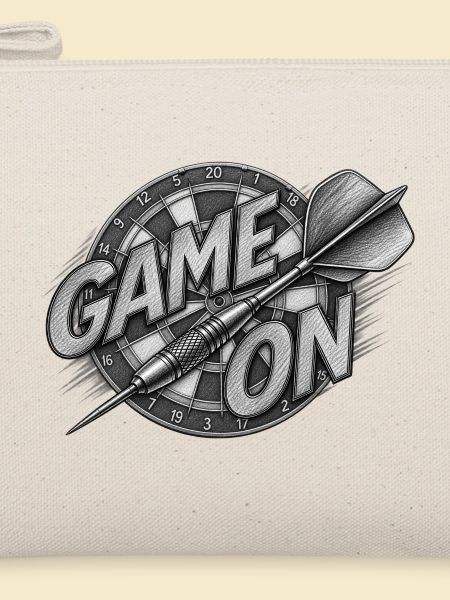 Game On Dartboard Druckmotiv