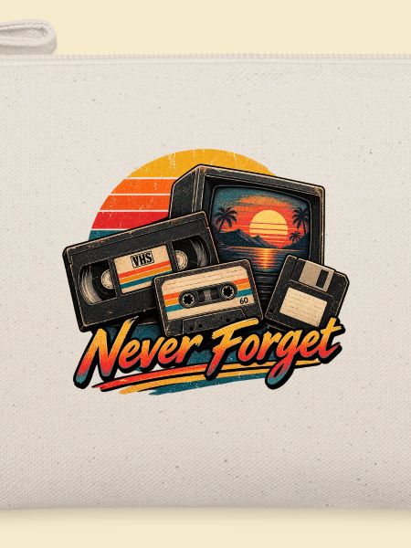 Retro-VHS-Kassettendiskette Never Forget