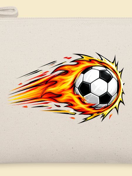 Flammender Fußball-Dynamikschlag