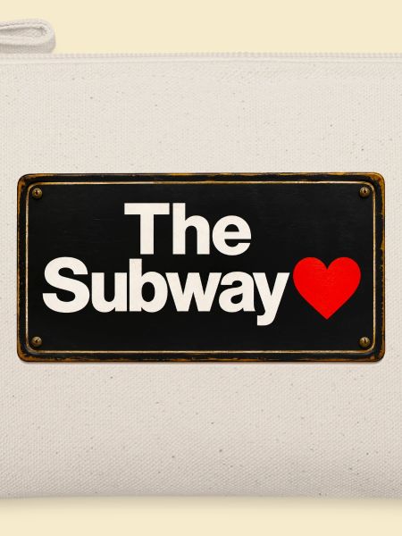 Subway Heart Retro-Schild