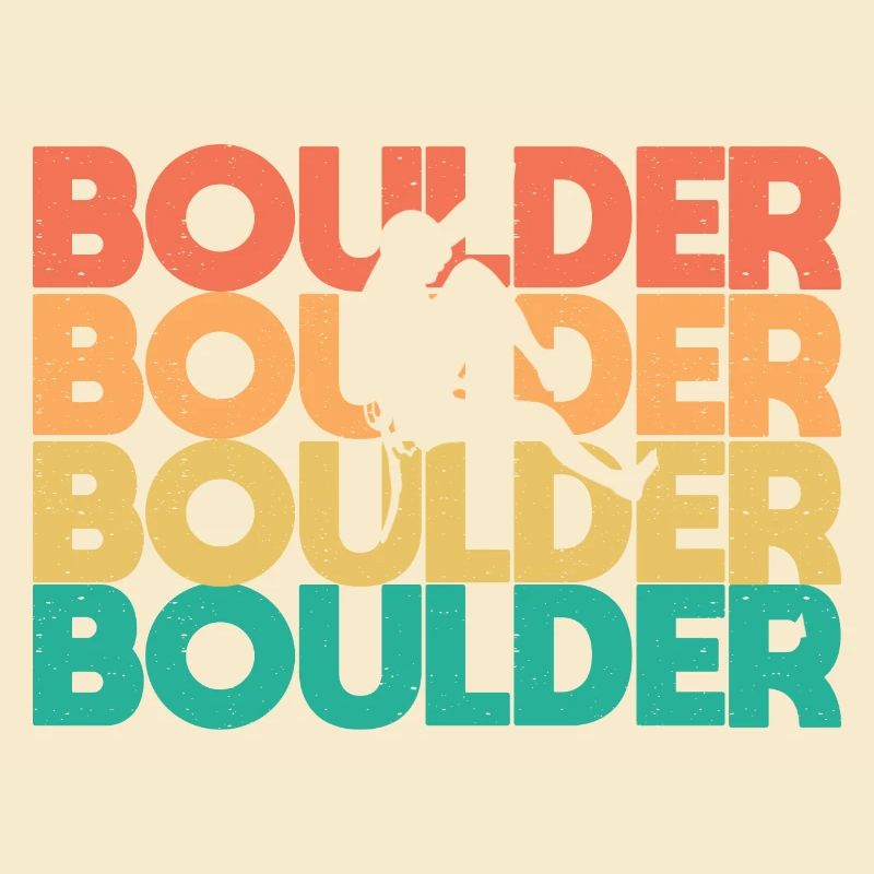 Retro Boulder Vintage Boulderer Climber