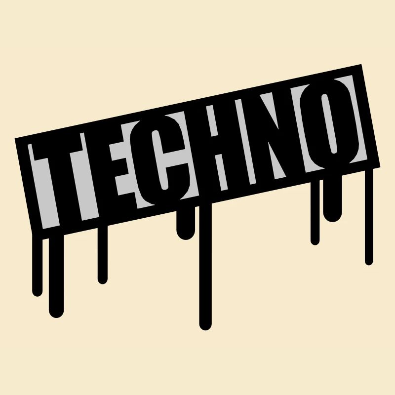 Techno Stempel Tropfen