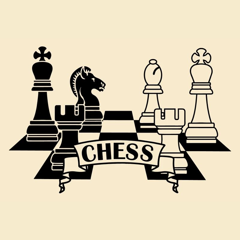 Chess pieces with text CHESS