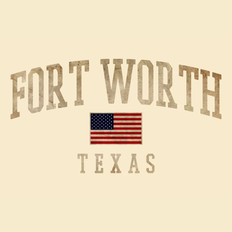 Drapeaux rustiques de Fort Worth, Texas