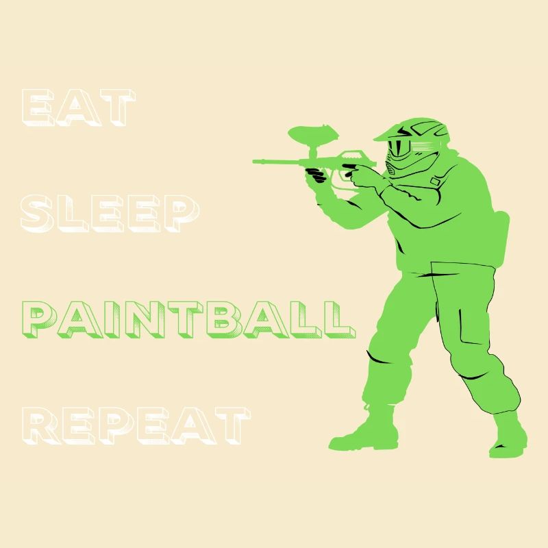 Manger dormir paintball répéter