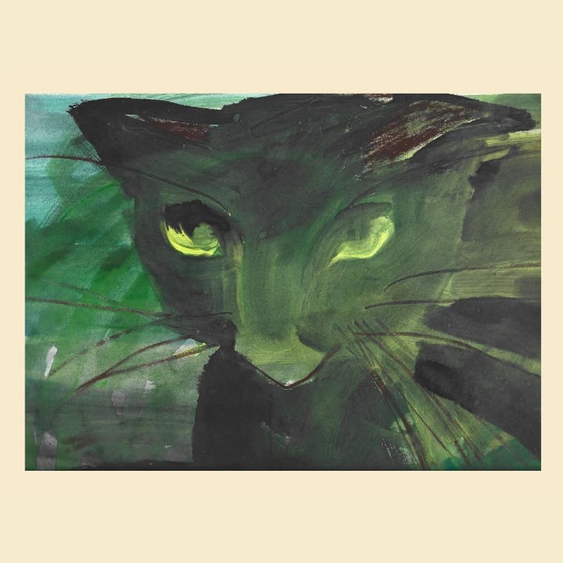 schwarze Katze