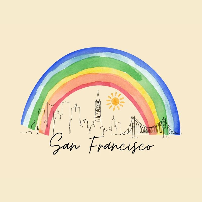 San Francisco Regenbogen Skyline