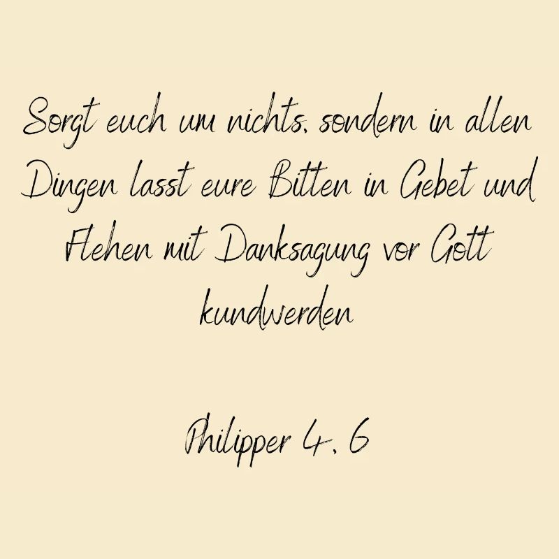 Bibelvers - Philipper 4:6