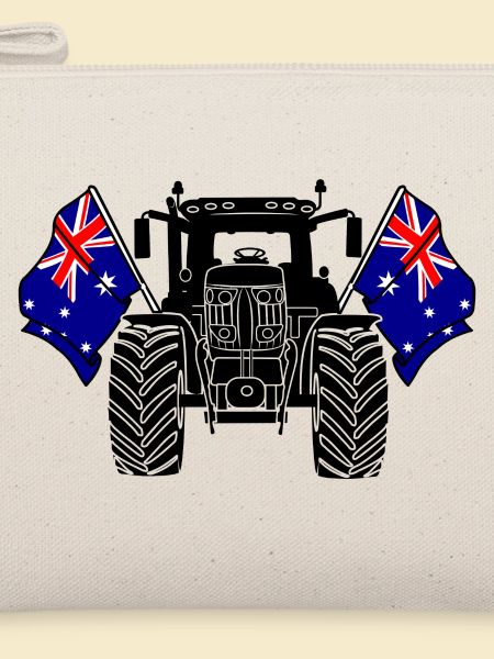 Traktor zwei Flaggen Australien