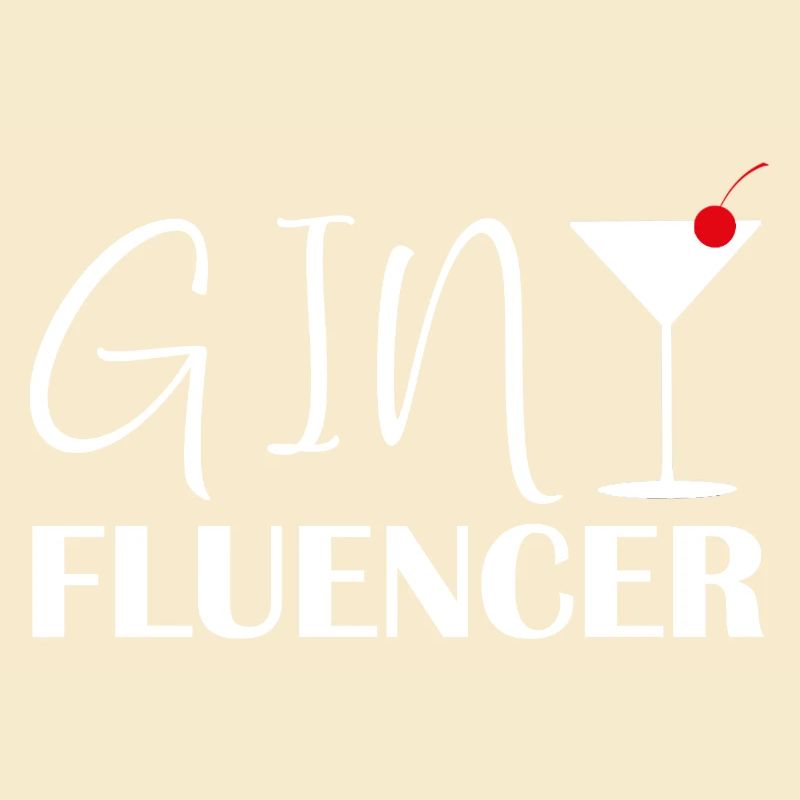 Ginfluencer Gin Statement Gin Drinker Saying