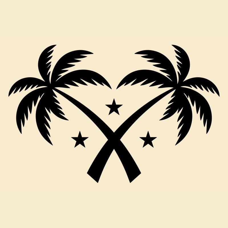 Palm Tree Symbol Island