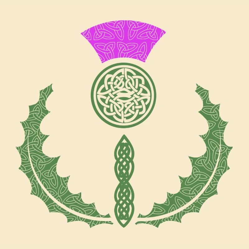 Celtic Knotwork Thistle