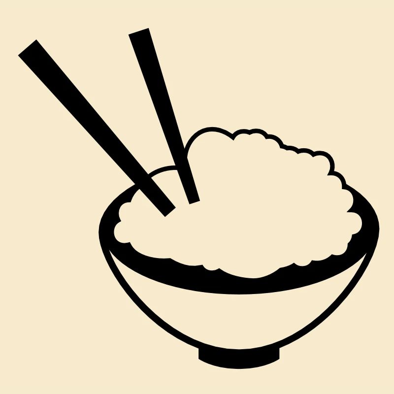 Chine plat de riz avec des baguettes