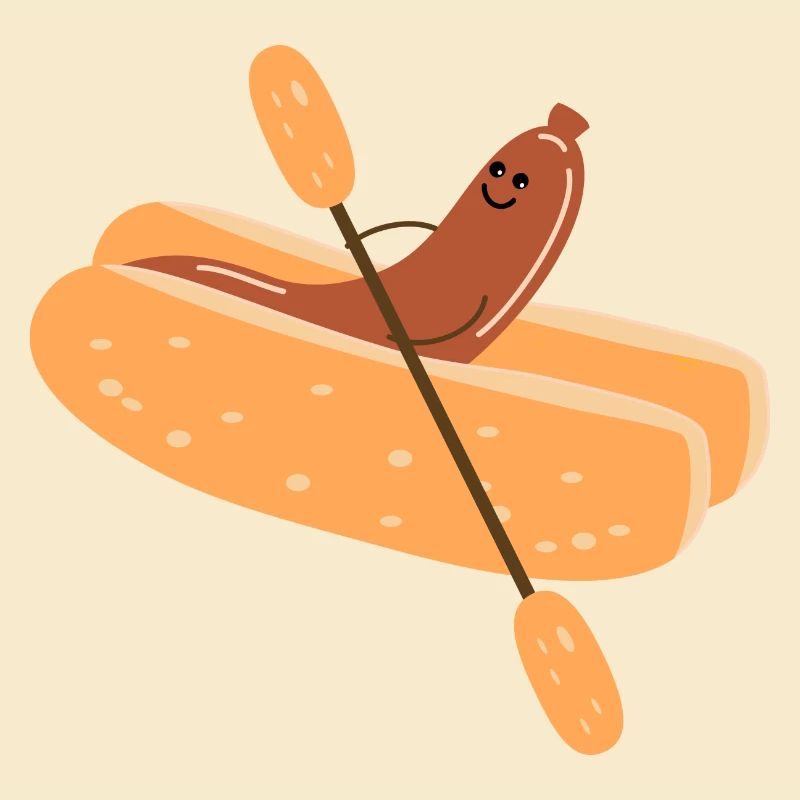 Bockwurst im Paddelboot