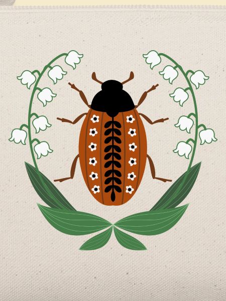 Maikäfer mit Maiglöckchen