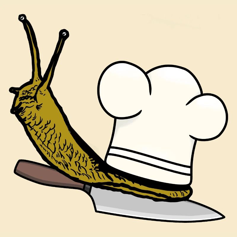 Slimy Kitchen Snail Chef Chef Hat Success