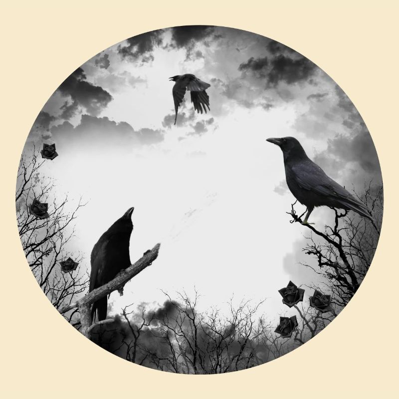 Gothic, crows, ravens