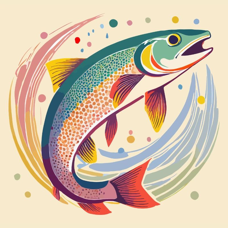 Truite dans l’eau