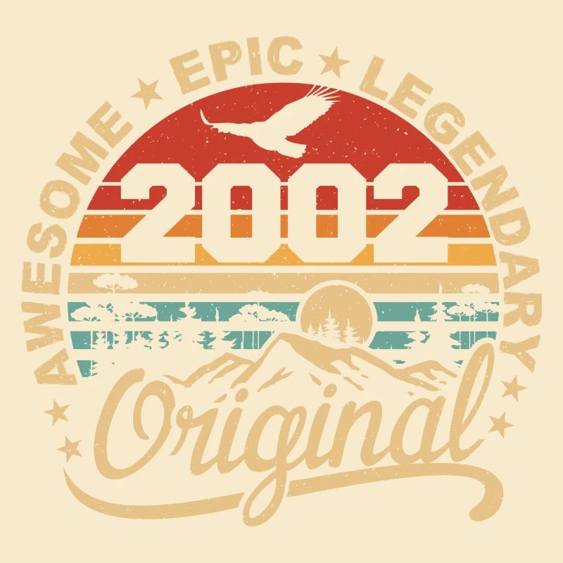 Original 2002 Retro 2002 Birthday Gift