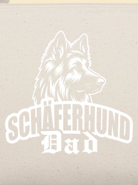 "Schäferhund Dad" mit Hundekopf