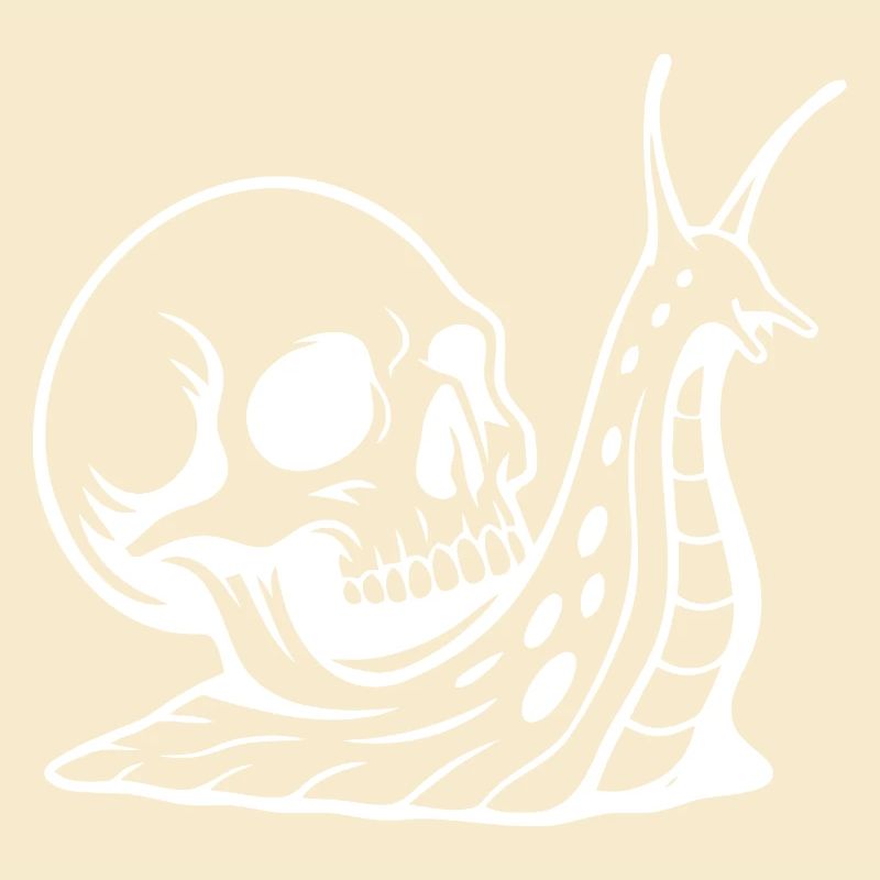 Gothic Totenschädel mit Schlangen-Design