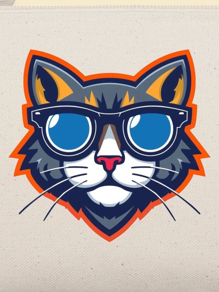 Katze mit Sonnenbrille Maskottchen