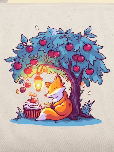 Kirschenbaum-Fuchs bei Laterne