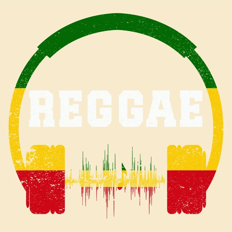 Reggae Kopfhörer Wellen-Design