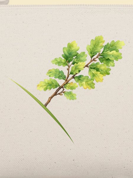 Blätterzweig Eiche - Aquarell