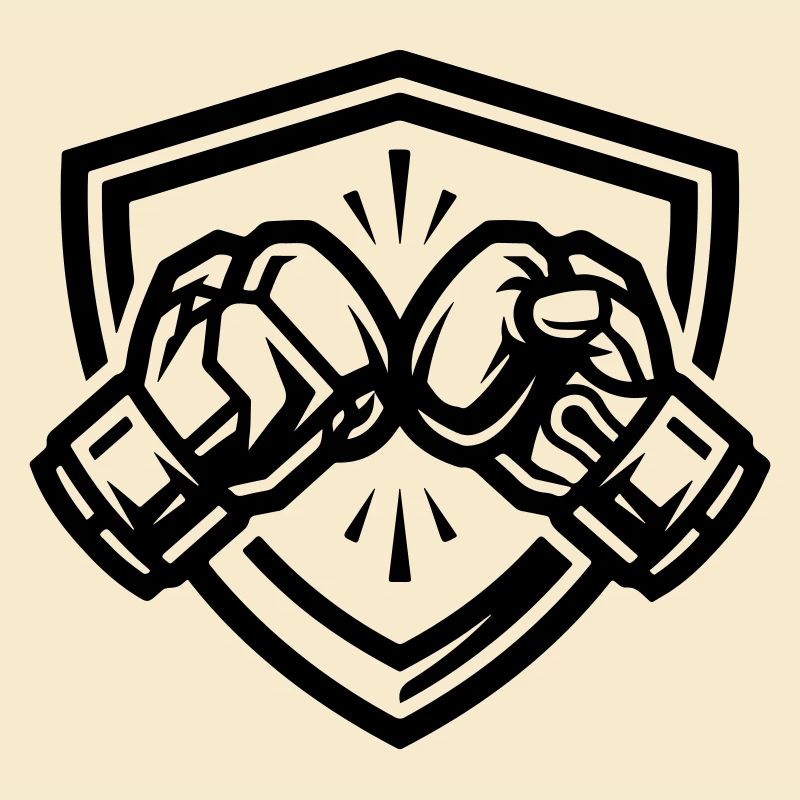 Boxhandschuhe Wappen