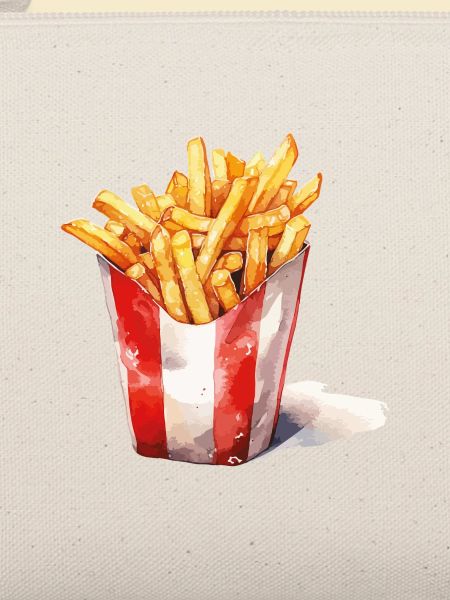 Pommes Fritten PopArt Druck