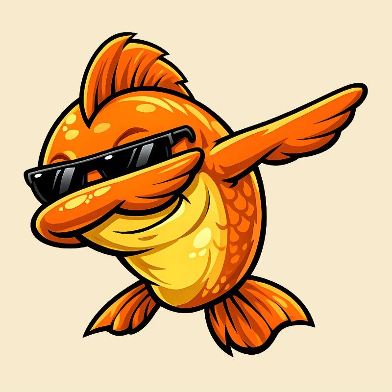 Dabbing Goldfisch