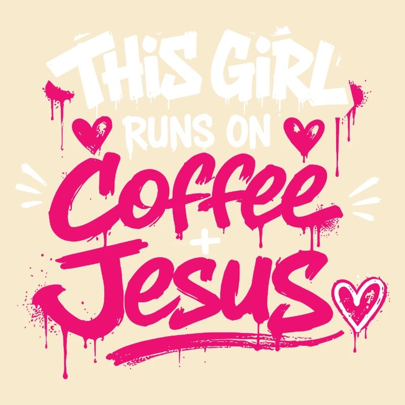 Coffee & Jesus Graffiti Design