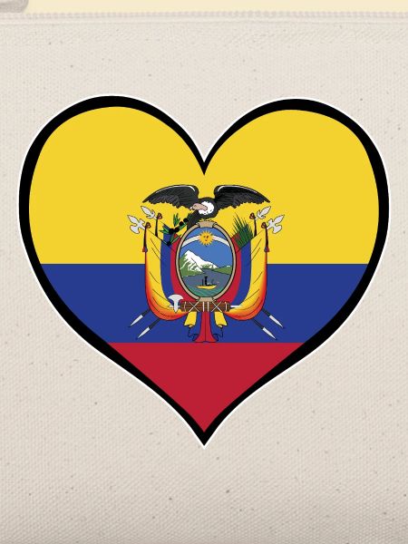 Ecuador Herzflagge