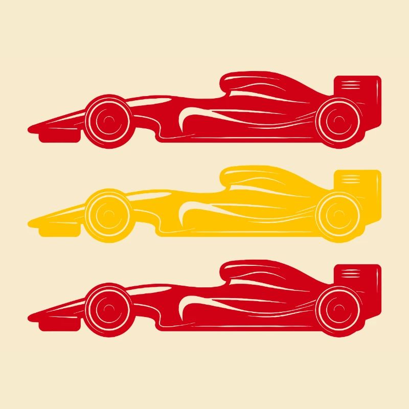 Drapeau de voiture de course de course de formule Espagne