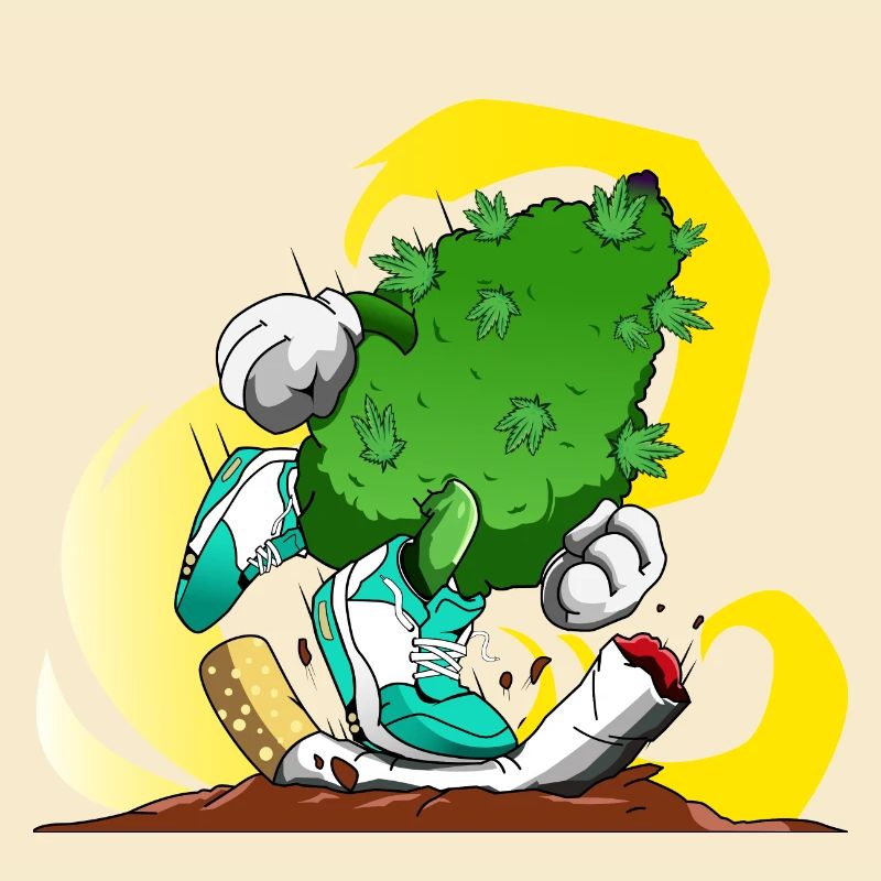 Fumer de l'herbe, pas des cigarettes